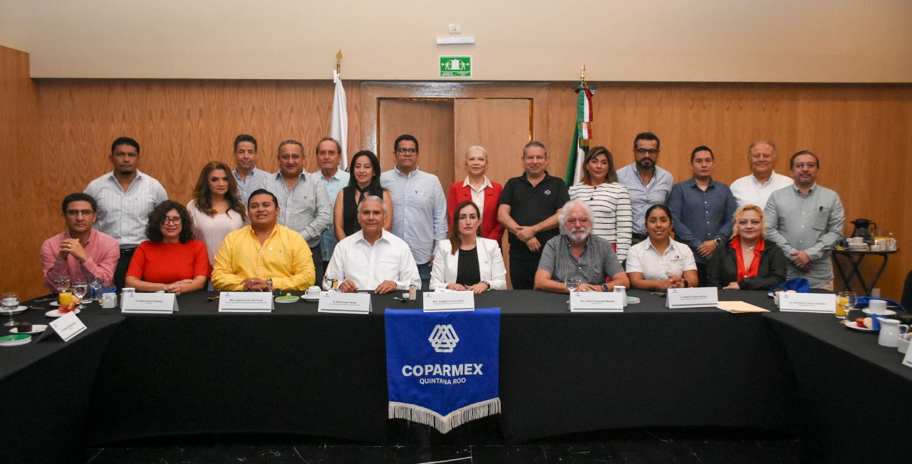 Empresarios de Coparmex Q. Roo se reúnen con Fiscal de Q. Roo