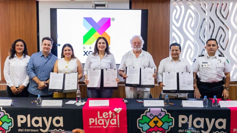Fortalece Playa del Carmen turismo social con firma de convenio con Grupo Xcaret