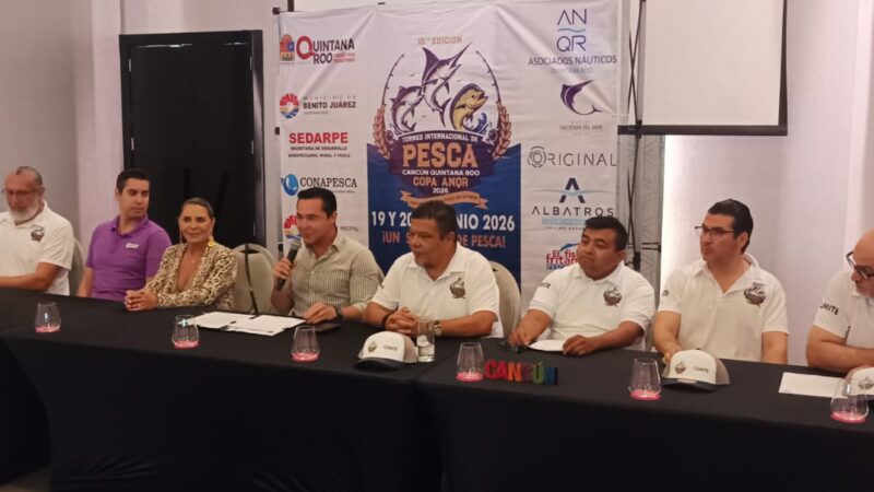 Presentan la XV Edición de la Copa ANQR de Pesca Deportiva.