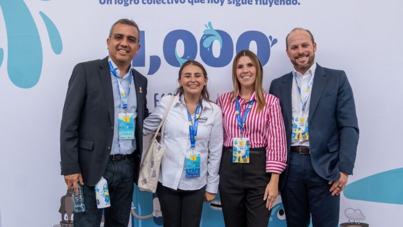 Escuelas con Agua alcanza 1,000 escuelas beneficiadas en México.