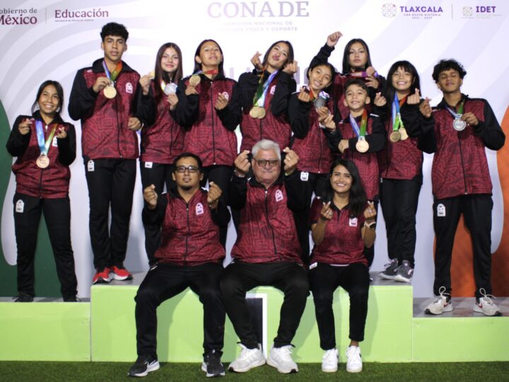 Conquista Q. Roo 12 preseas en el arranque de Patines Sobre Ruedas de la ON