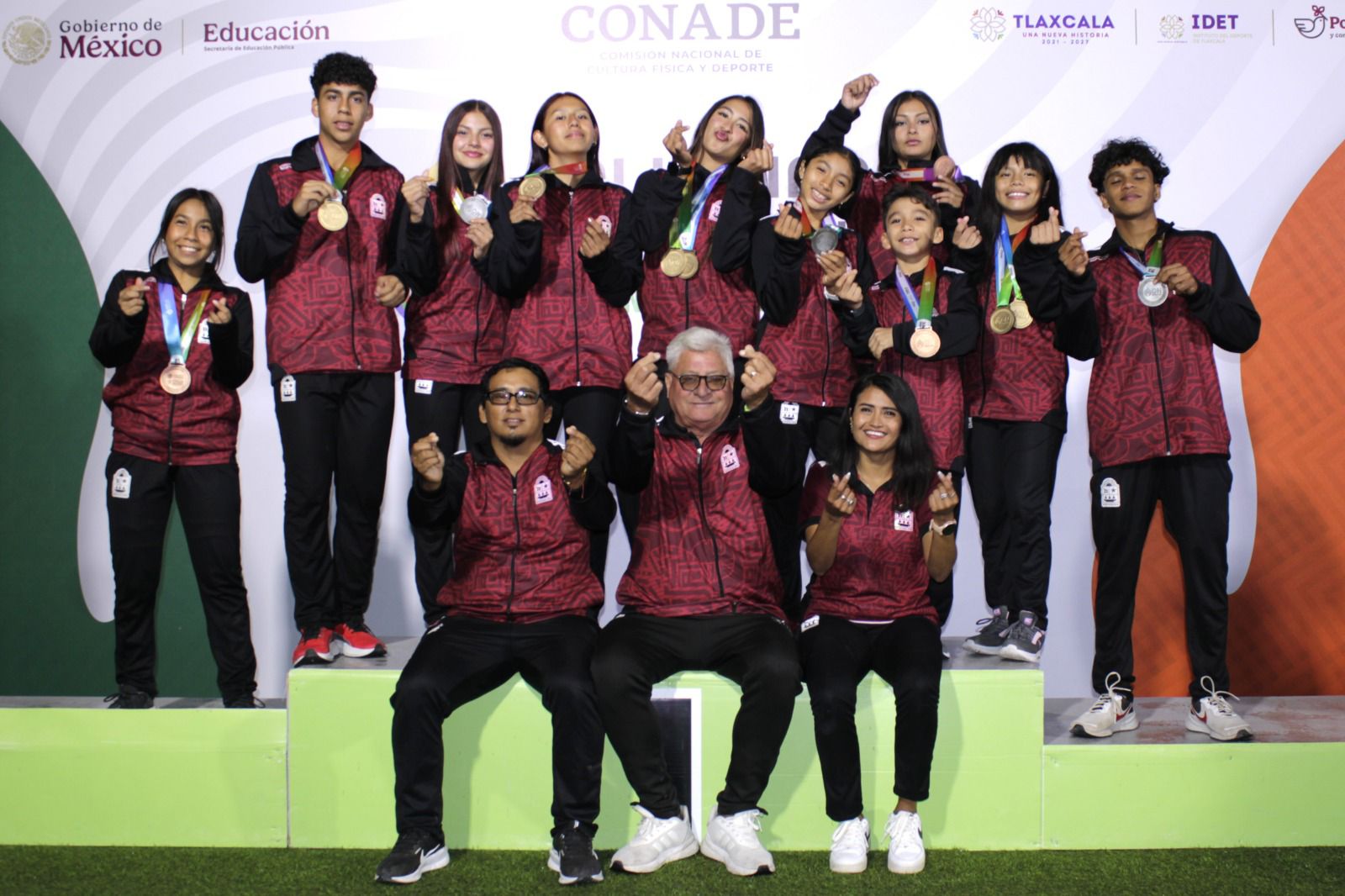 Conquista Q. Roo 12 preseas en el arranque de Patines Sobre Ruedas de la ON