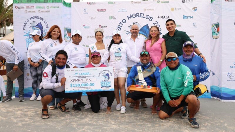 Conquista “Xaman Ek” el 1er. Lugar del Torneo de Pesca de Puerto Morelos