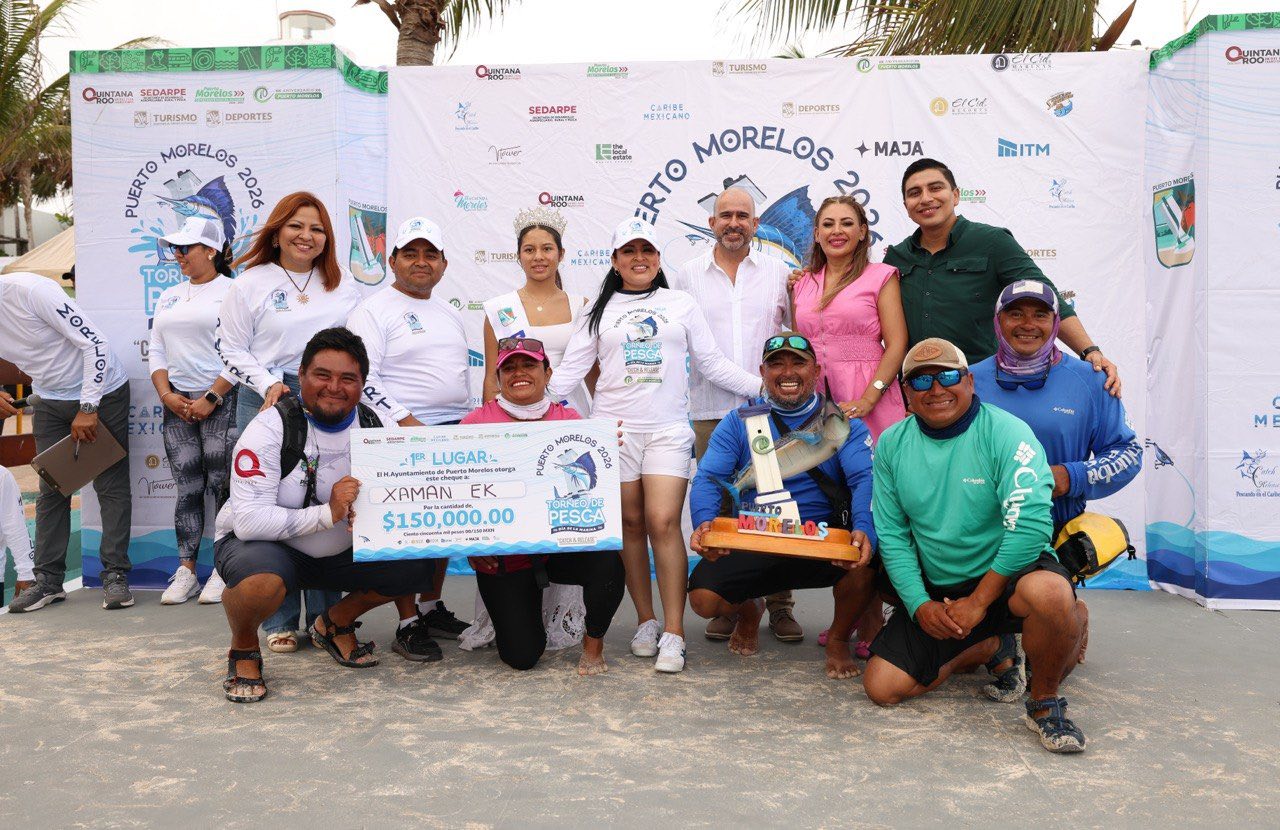 Conquista “Xaman Ek” el 1er. Lugar del Torneo de Pesca de Puerto Morelos